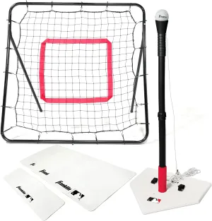 MLB Teeball Starter Set - Youth Baseball and Tball Tee, Baseball and Bases with Rebounder Net - Full Beginner, 1