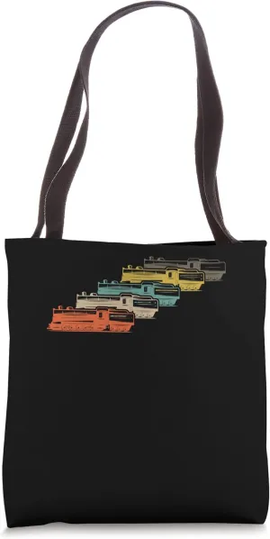 model railway retro train railway Tote Bag