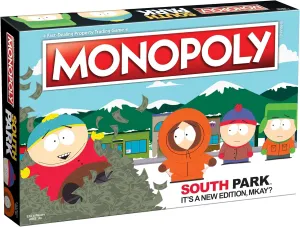 Monopoly South Park | Based on Comedy Central South Park Show | Featuring Familiar Locations, Episodes, and Characters | Officially-Licensed & Collectible Monopoly