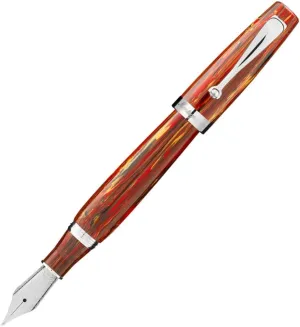 Montegrappa Mia The Modern Classic ISMIA3I6 Fountain Pen in Flaming Heart Made of High-Grade Resin Nib Size M Length 14 cm Diameter 1.57 cm Weight 34 g