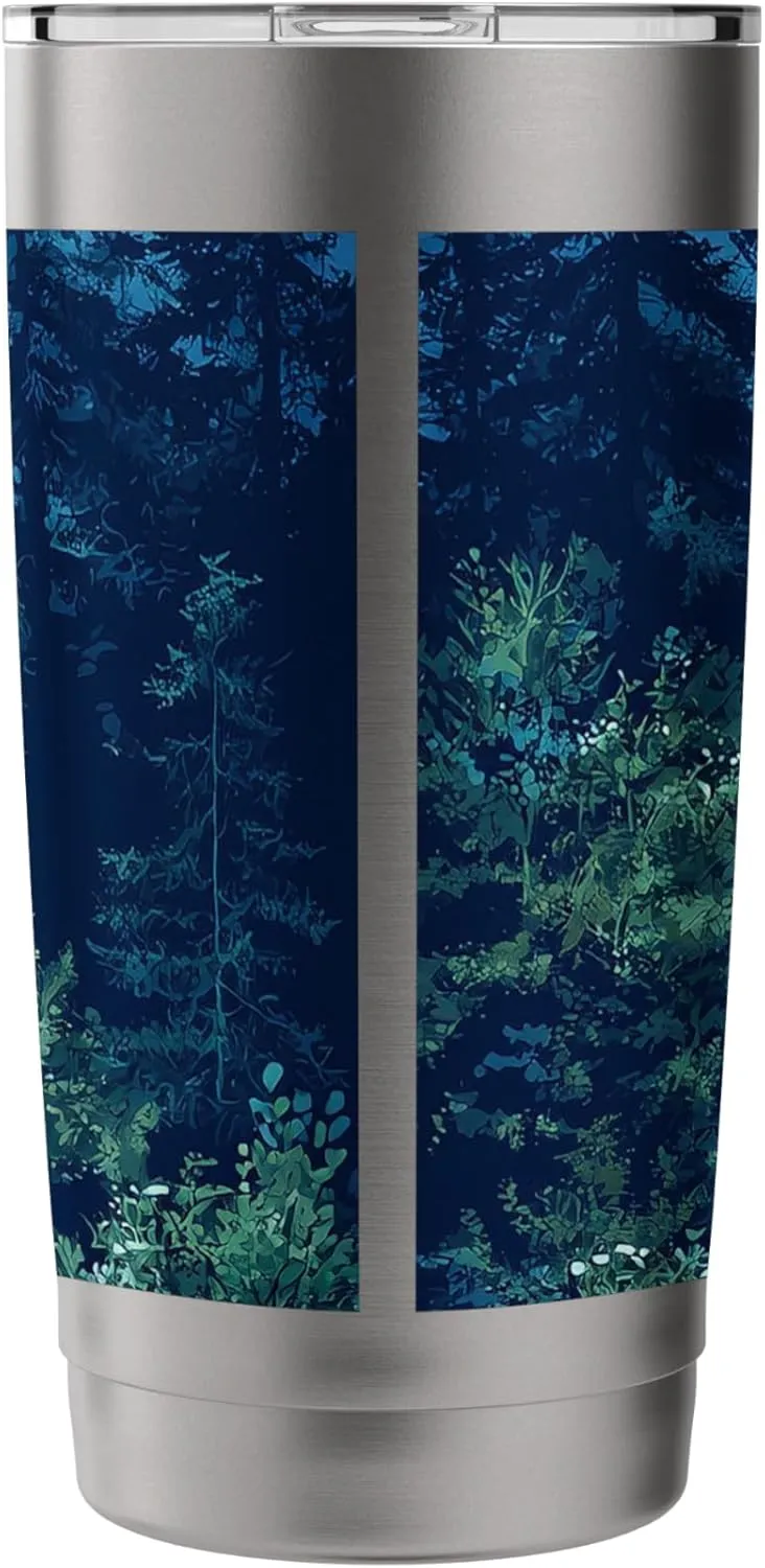 Mountain Trail With View Vintage Landscape Graphic Stainless Steel Insulated Tumbler