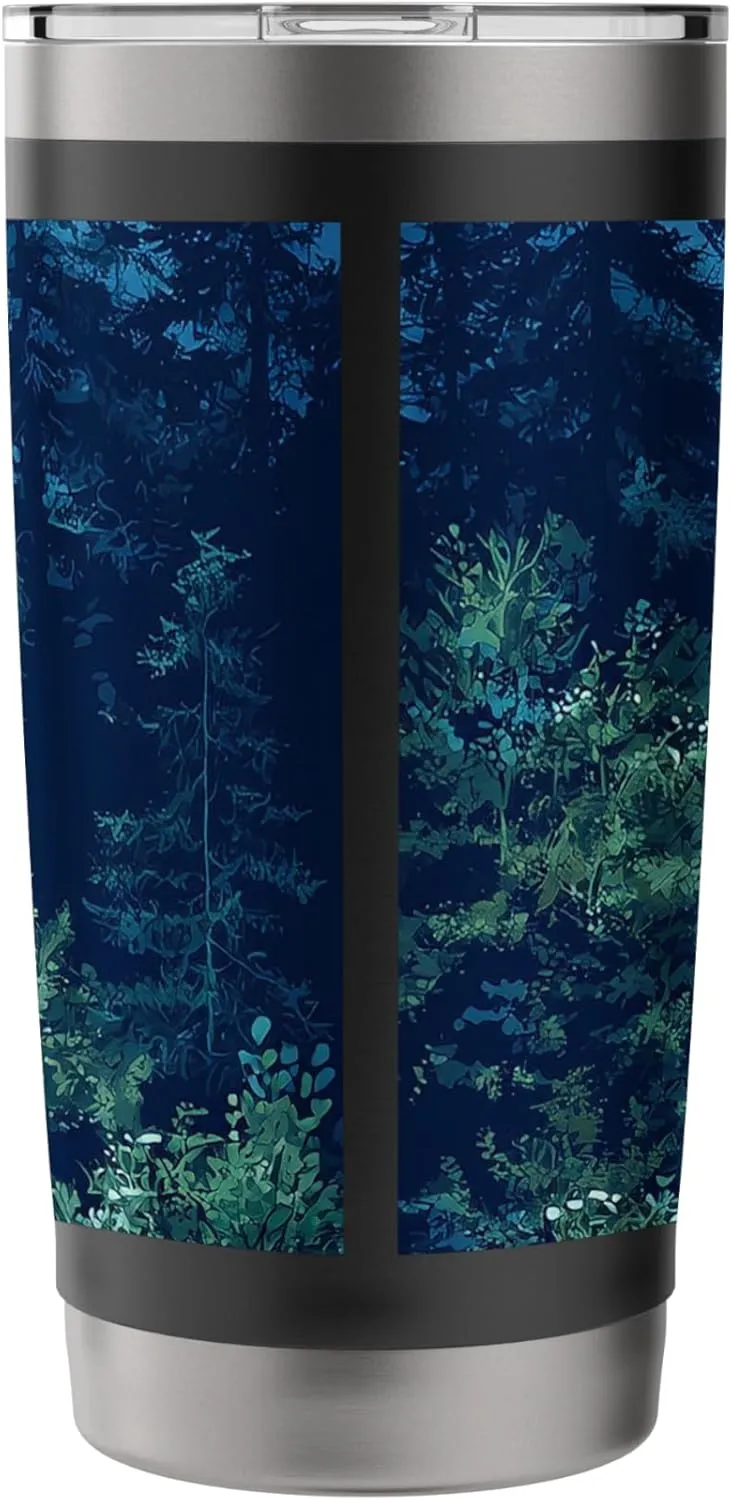 Mountain Trail With View Vintage Landscape Graphic Stainless Steel Insulated Tumbler