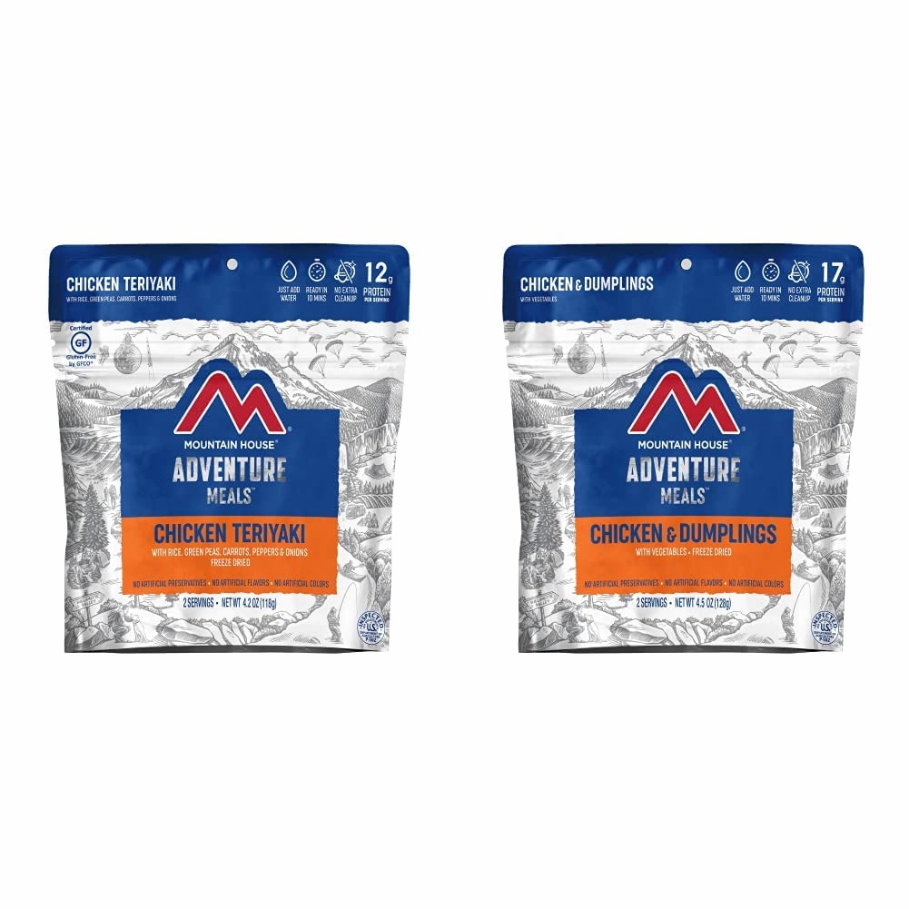 Mountain House Chicken Teriyaki with Rice (2 Servings) | Freeze Dried Backpacking & Camping Food