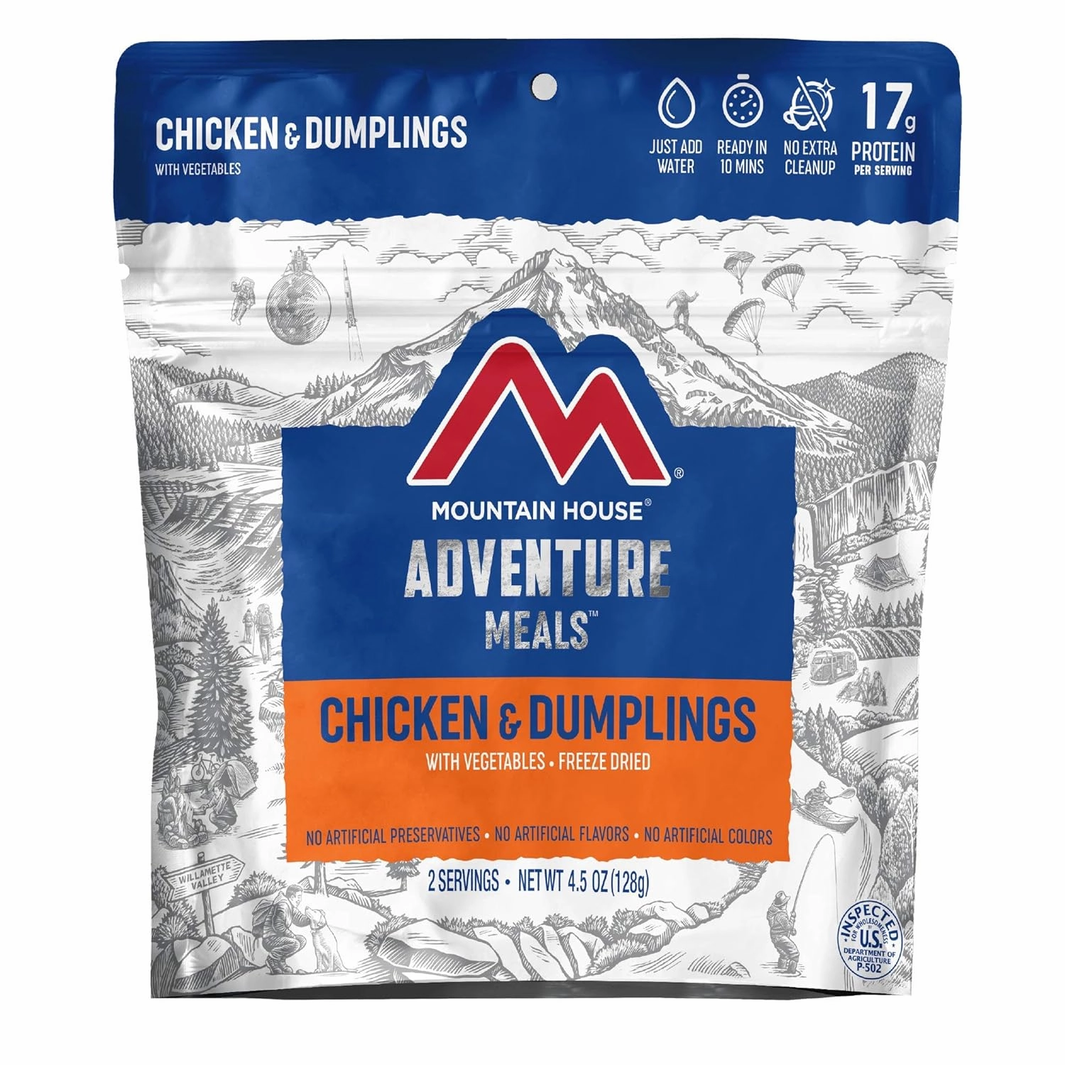 Mountain House Chicken Teriyaki with Rice (2 Servings) | Freeze Dried Backpacking & Camping Food