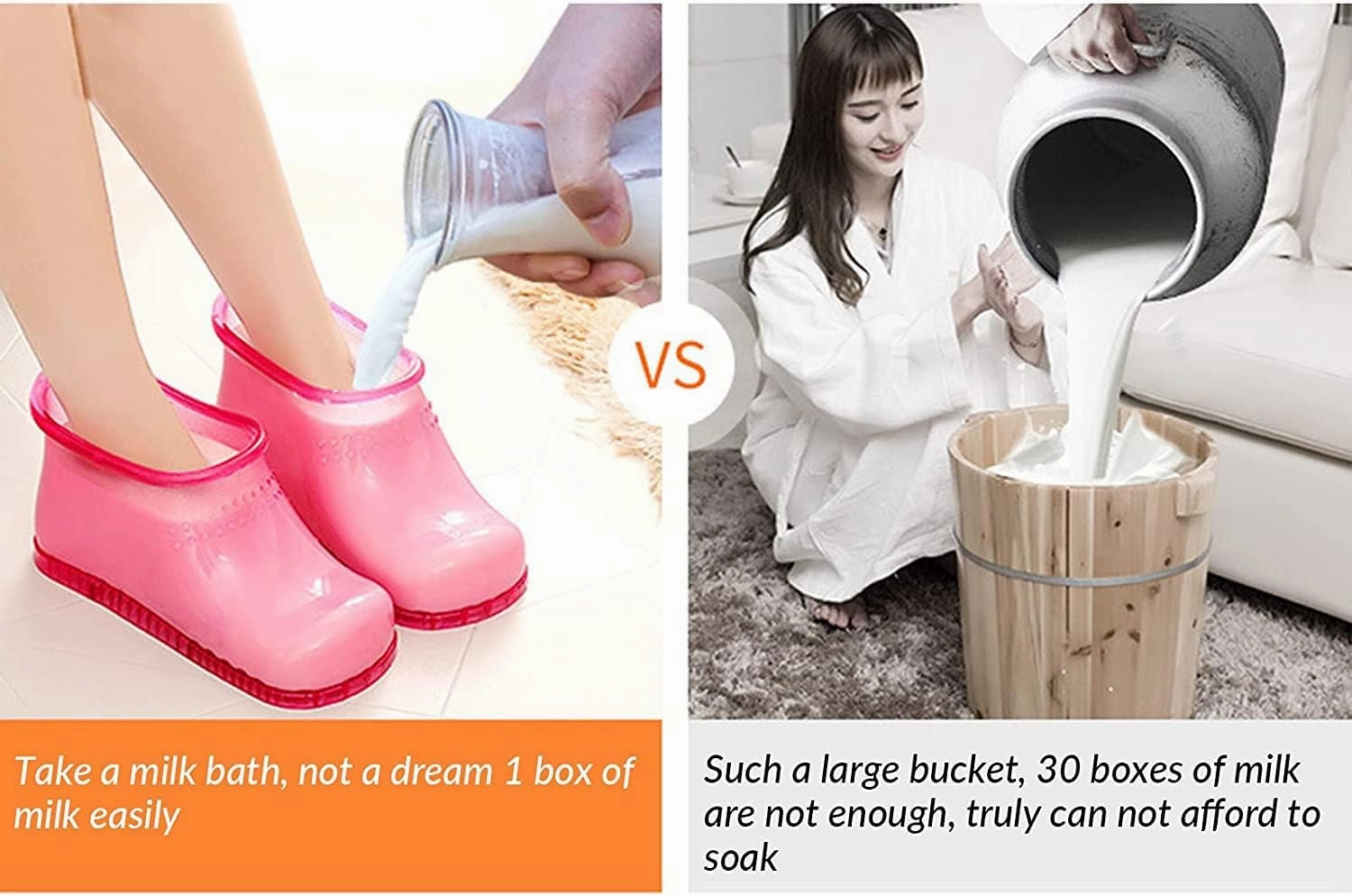 Movable Foot Soaking Tub - Portable Foot Soaker Massage Feet Spa Shoes, Bath Massager Basin Pedicure Feet Spa for Thermal Massage to Promote Blood Circulation (Medium,Red)