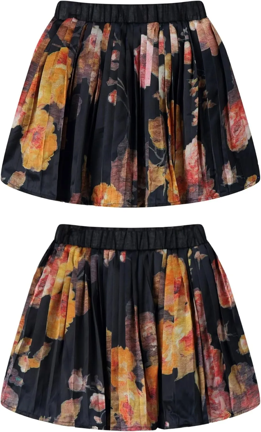 Mud Kingdom Beautiful Girl Skirt Set Floral Ruffle Sleeveless Summer Casual Clothing