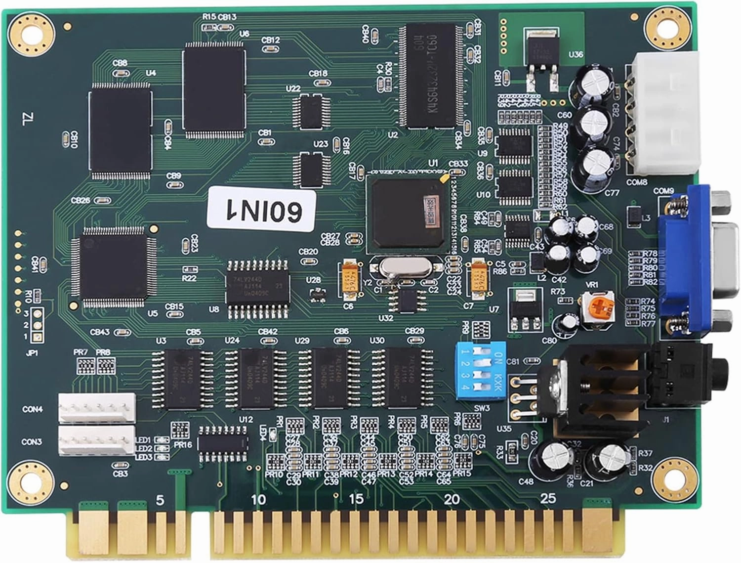 Multicade P 60in1 Classic Video Game Game Board PCB Jama Board for CGA VGA Output