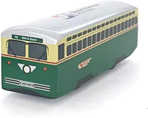 MUNI PALS Munipals Septa Wooden Railway Girard Avenue Trolley Child Safe and Tested Wood Toy Trolley