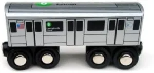 Munipals NYC Subway 6 Car Toy Train Wooden Railway Compatible