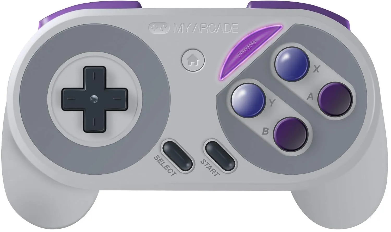 My Arcade Super Gamepad - Wireless Gaming Controller for Nintendo SNES Classic, NES Classic, Super Famicom, Wii, Wii U (Super NES Colors)