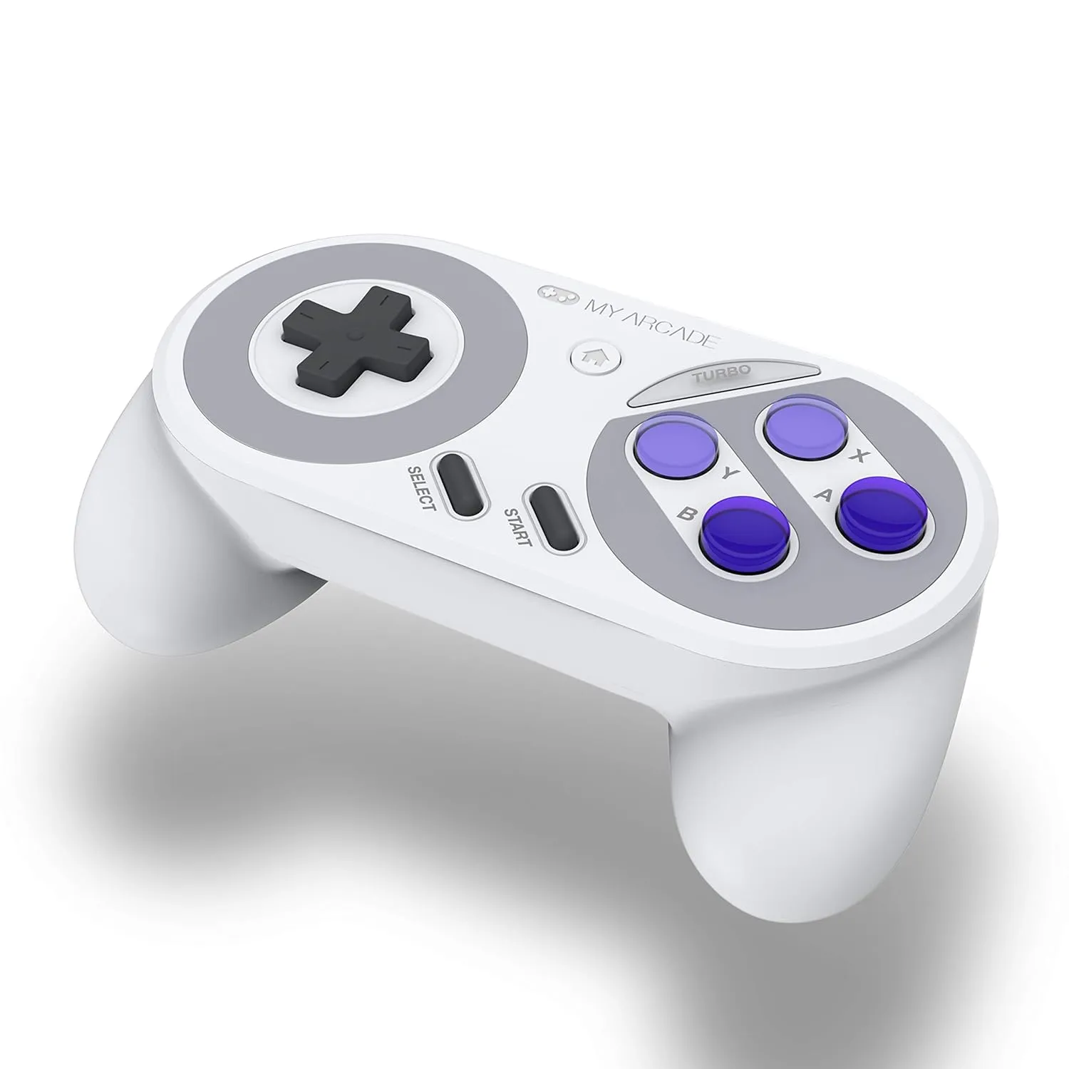 My Arcade Super Gamepad - Wireless Gaming Controller for Nintendo SNES Classic, NES Classic, Super Famicom, Wii, Wii U (Super NES Colors)