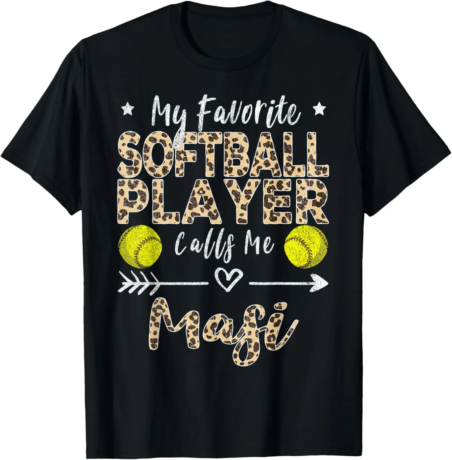 My Favorite Softball Player Calls Me Masi Indian Aunt T-Shirt