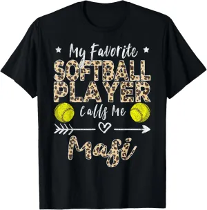 My Favorite Softball Player Calls Me Masi Indian Aunt T-Shirt