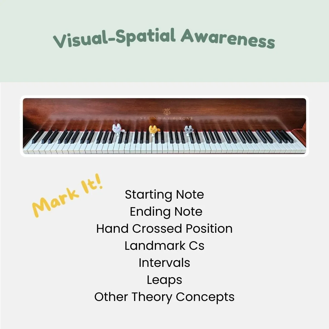MyPianoPals, Piano Key Markers for Beginning Pianists, Handmade, Visual Aid for Learning Piano, Safe for Piano Keys, US Patent Pending [Brown Horse & Carrot]