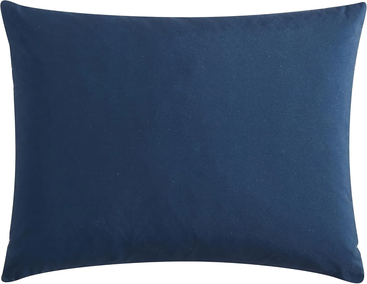 Nautica - Queen Comforter Set, Peached Microfiber Bedding with Matching Shams, Lightweight for Year Round Use, Oeko-Tex Certified (Longdale Solid Navy)
