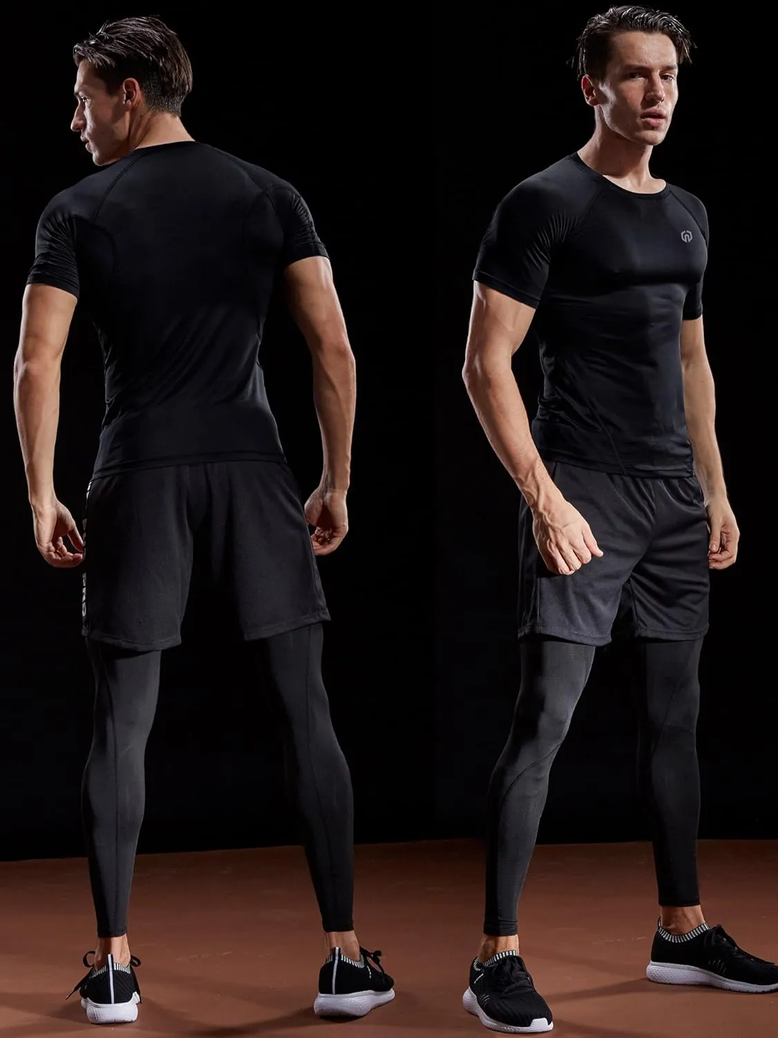 NELEUS Men's Compression Baselayer Athletic Workout T Shirts