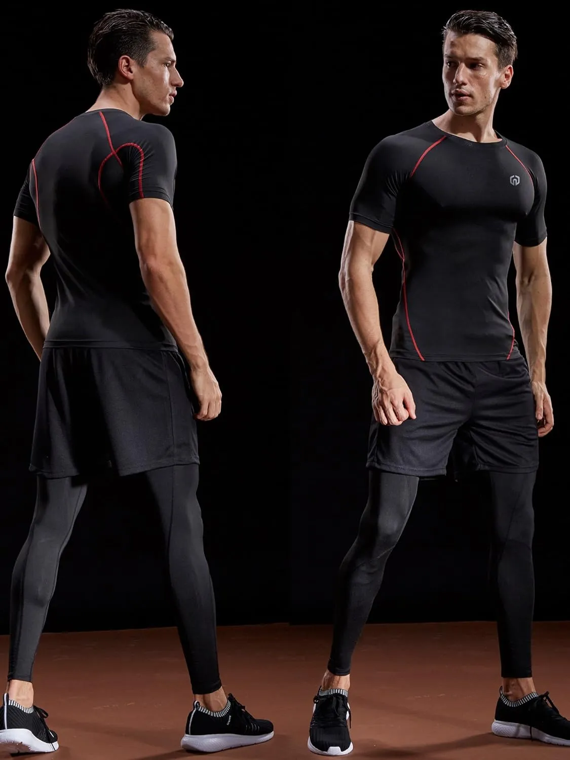 NELEUS Men's Compression Baselayer Athletic Workout T Shirts