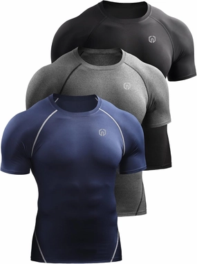 NELEUS Men's Compression Baselayer Athletic Workout T Shirts