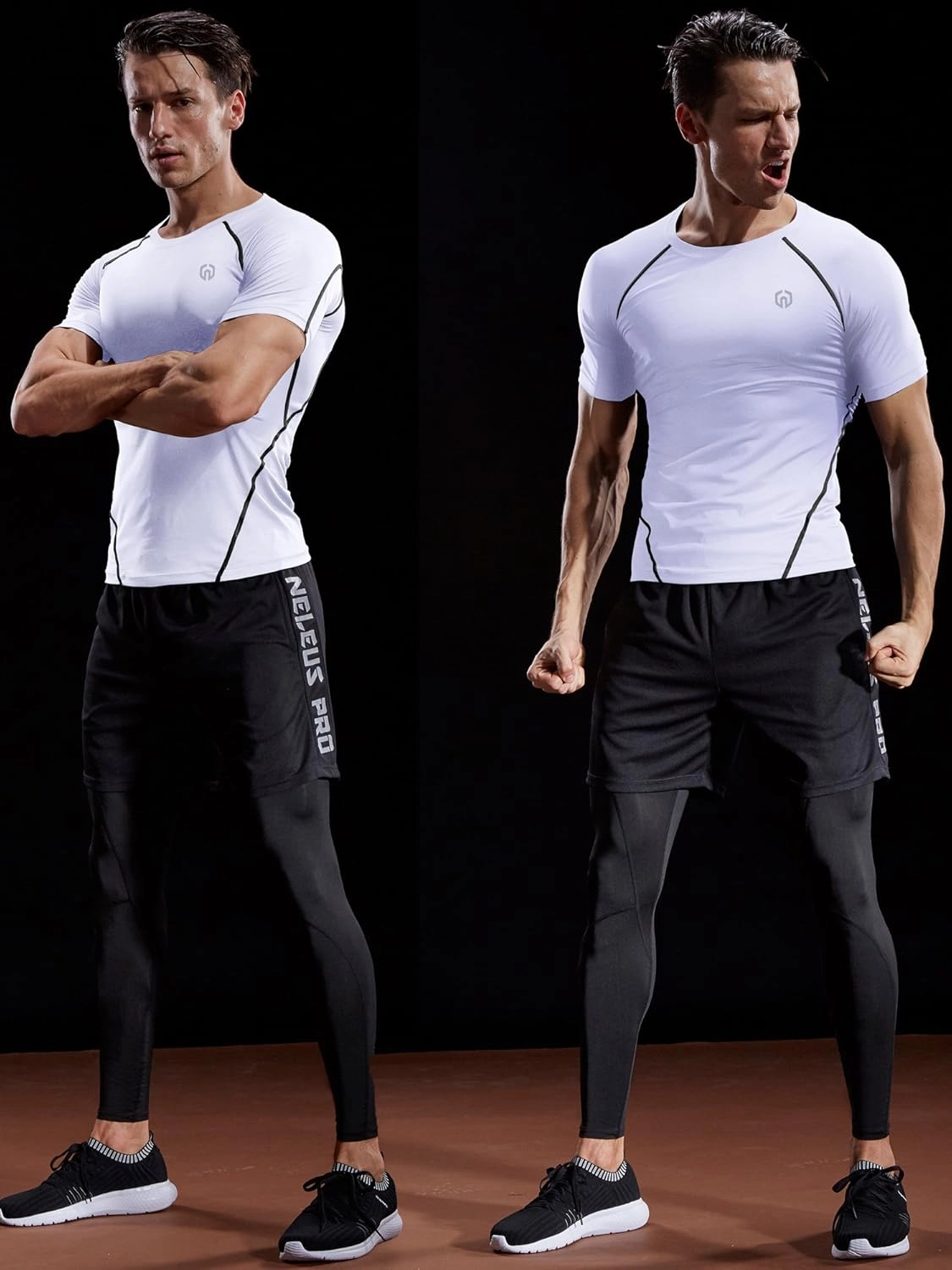 NELEUS Men's Compression Baselayer Athletic Workout T Shirts