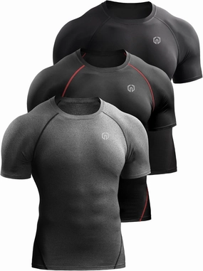 NELEUS Men's Compression Baselayer Athletic Workout T Shirts