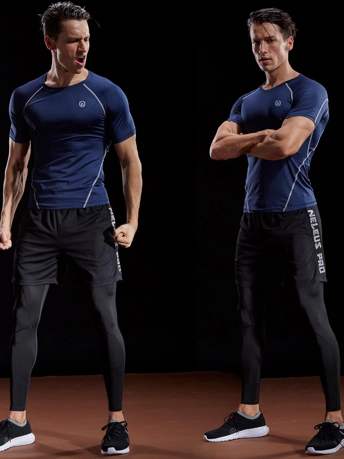 NELEUS Men's Compression Baselayer Athletic Workout T Shirts