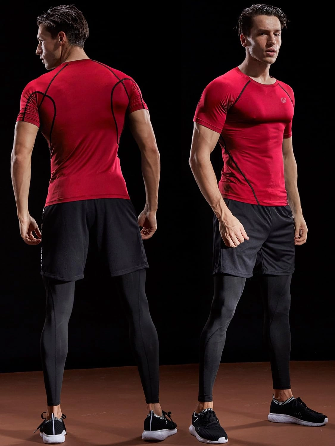 NELEUS Men's Compression Baselayer Athletic Workout T Shirts
