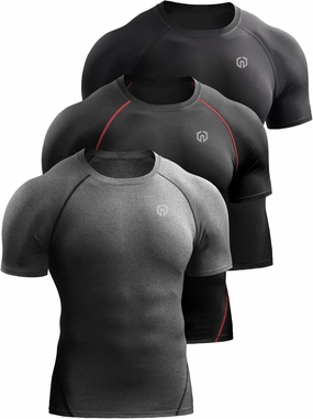 NELEUS Men's Compression Baselayer Athletic Workout T Shirts