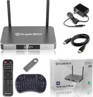 New Generation Smart S6-Ultra TV Box, 4G RAM   128G ROM, Silver, 1x Voice Remote, 1x Removable Storage USB Flash Drive, 1x HD Cable, 1x Mini Keyboard