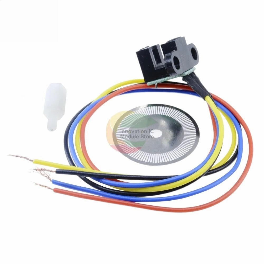 New 2024 Freescale Smart Car Photoelectric Speed Sensor Encoder Speed Sensor Laser Cutting Quadrature Signal Output Speed Sensor Module Accessories
