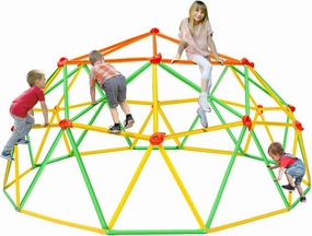 New Version 10FT Geometric Dome Climber,Jungle Gym Supports 800LBS，for Kids 3 to 10 Years Old, Outdoor Backyard Play Equipment Outside Toy ﻿