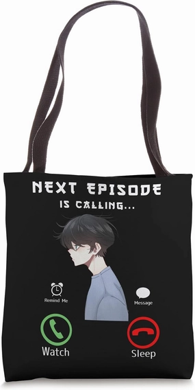 Next Episode is Calling Cute Anime Boy Tote Bag