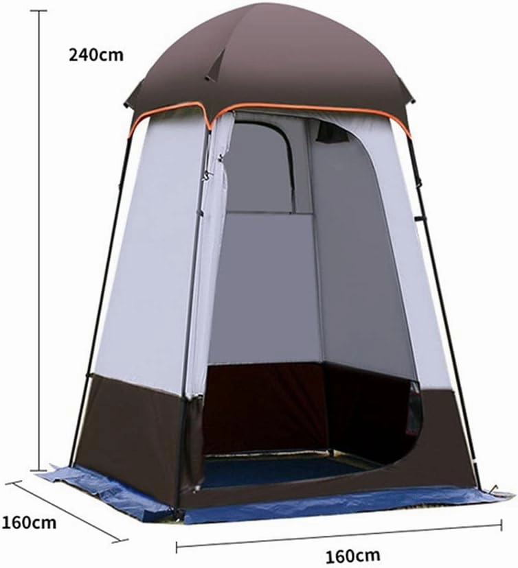 NIEH Extra Wide Privacy Shower Tent Outdoor Toilet Dressing/Changing Room Portable Shelter Tent with Carrying Bag for Camping Hiking Beach Bathroom, Easy Set Up, 160X160X240CM, Green