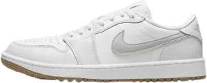 NIKE Air Jordan 1 Low G Golf Shoes (DD9315-111, White/Gum Medium Brown/Pure Platinum) Size 10.5