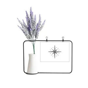 no/no Star Compass Flashing Direction Artificial Lavender Flower Vase Bottle Card