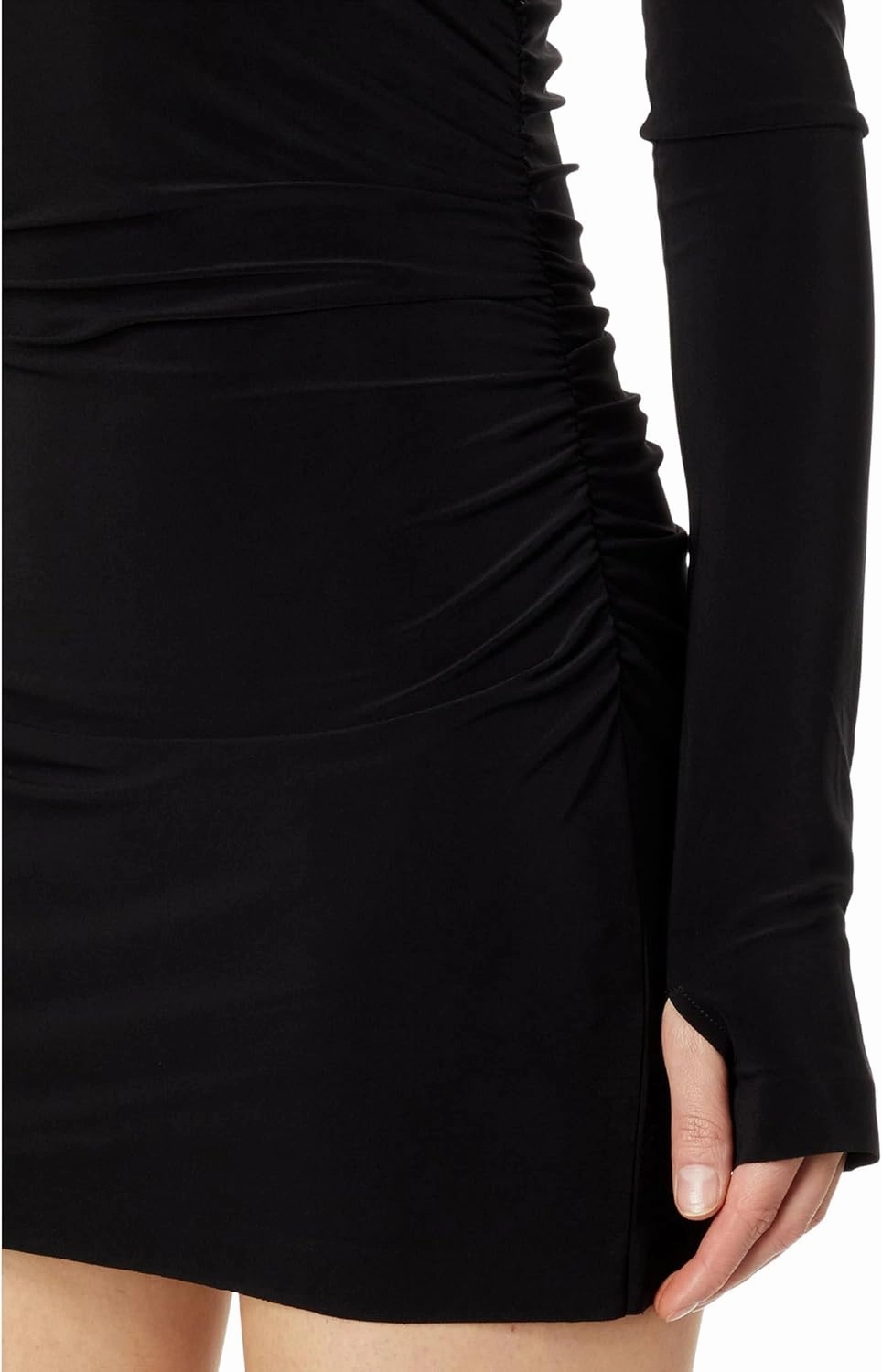 Norma Kamali Women's Long Sleeve Turtleneck Pickleball Dress