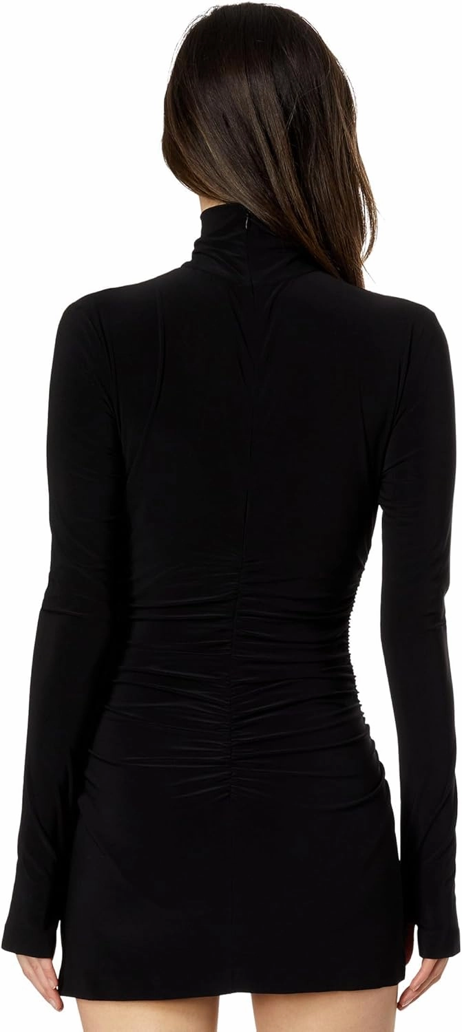Norma Kamali Women's Long Sleeve Turtleneck Pickleball Dress