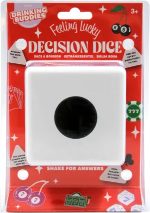 NPW Drinking Buddies Vegas Dice Decision Ball - Dice Shaped Magic 8 Ball, Perfect for Parties & Celebrations Las Vegas Party Theme