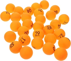 Numbered Raffle Balls 30pcs Bingo Ball Set Bright Colors for Easy Identification