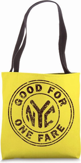 NYC Subway NY New York Subway Retro Vintage Token Tote Bag