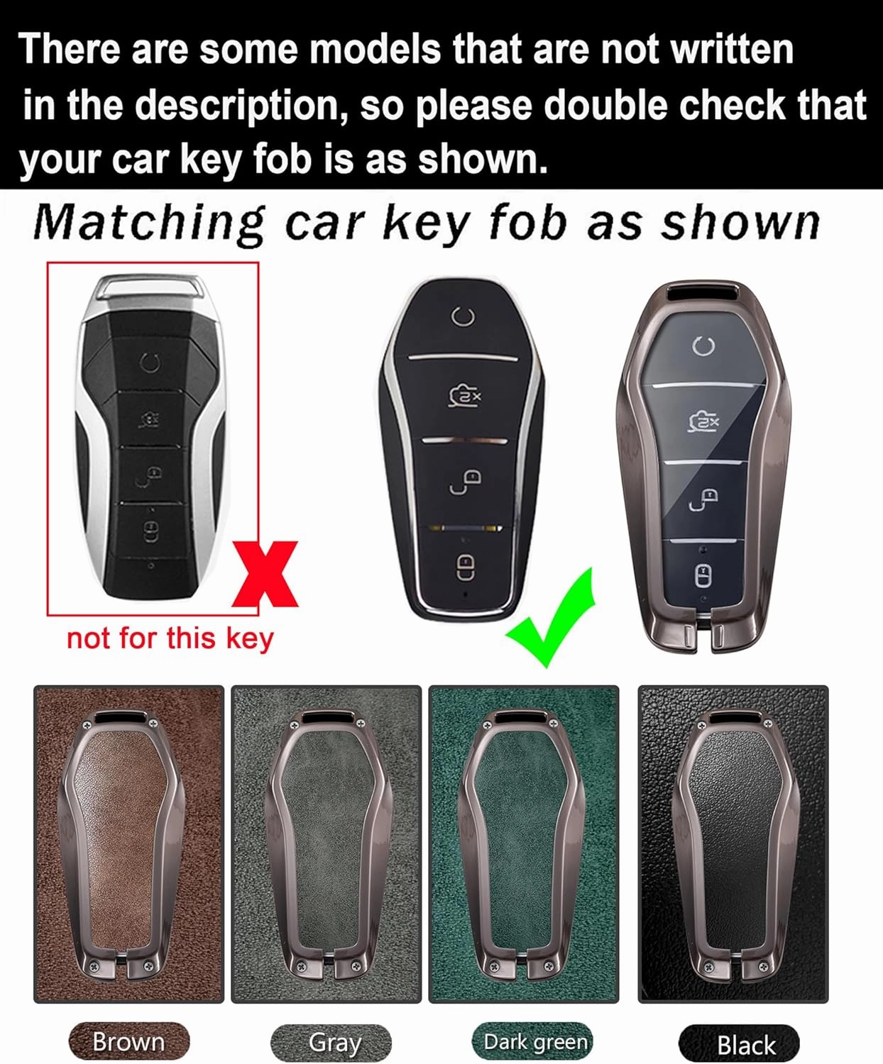 ontto Car Key Cover Fit for BYD Han Ev Tang Dm Qin Plus Song Pro MAX Yuan Smart Remote Key Fob Shell Case 360 Degree Protection Key Bag,Black