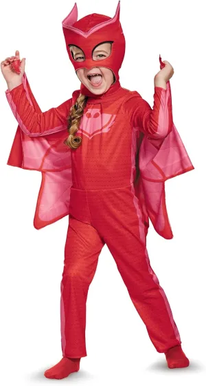 Owlette Classic Toddler PJ Masks Costume, Medium/3T-4T