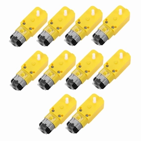Pack 10 Units of 3v-12v Dc Magnetic Interference Motor for Smart Car DIY Projects Mini Electric Engine for Rc Models