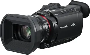 Panasonic X1600 4K Camcorder for Directors, Wide Angle Telephoto Lens with 24x Zoom, Hybrid O.I.S., 4K High-Precision AF with Face Detection, Heat Dispersing Design, Wireless Controls - HC-X1600