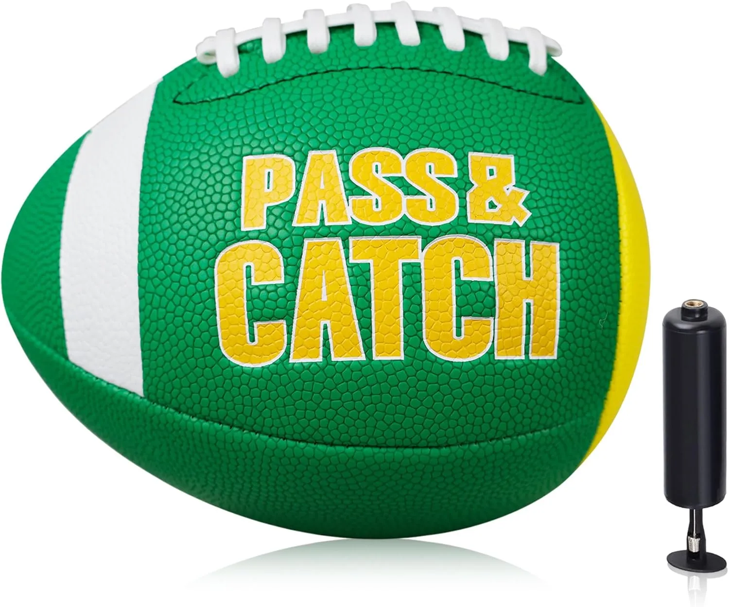 PassCatch Training Football, Enhance Passing Catching Skills, Official & Youth Size(with Pump)