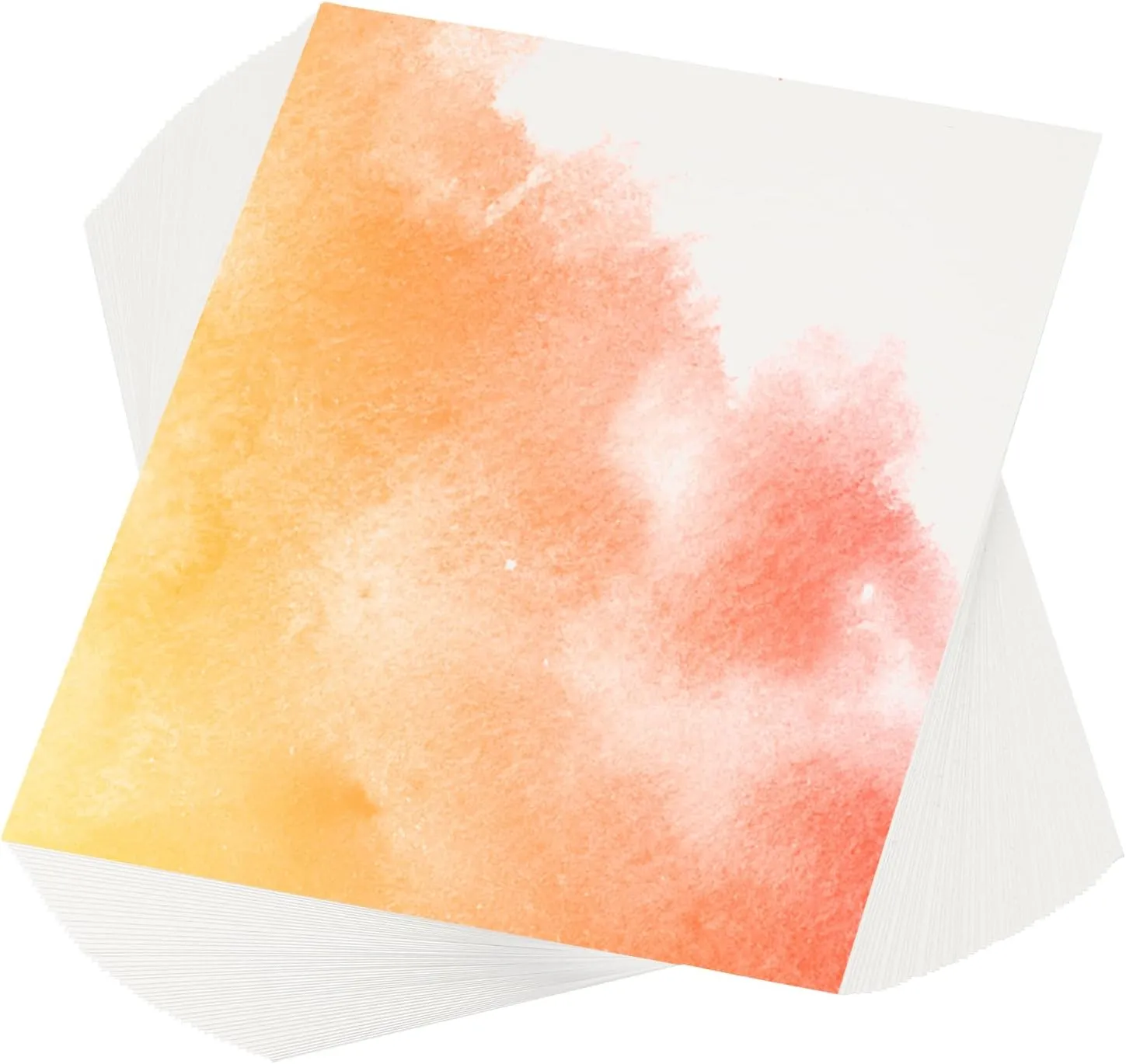PATIKIL 300 Pcs Pure Cotton Watercolor Paper 110lb/230 GSM Water Coloring Paint Paper for Art Painting Watercolor Drawing Artist, 8x10 Inch