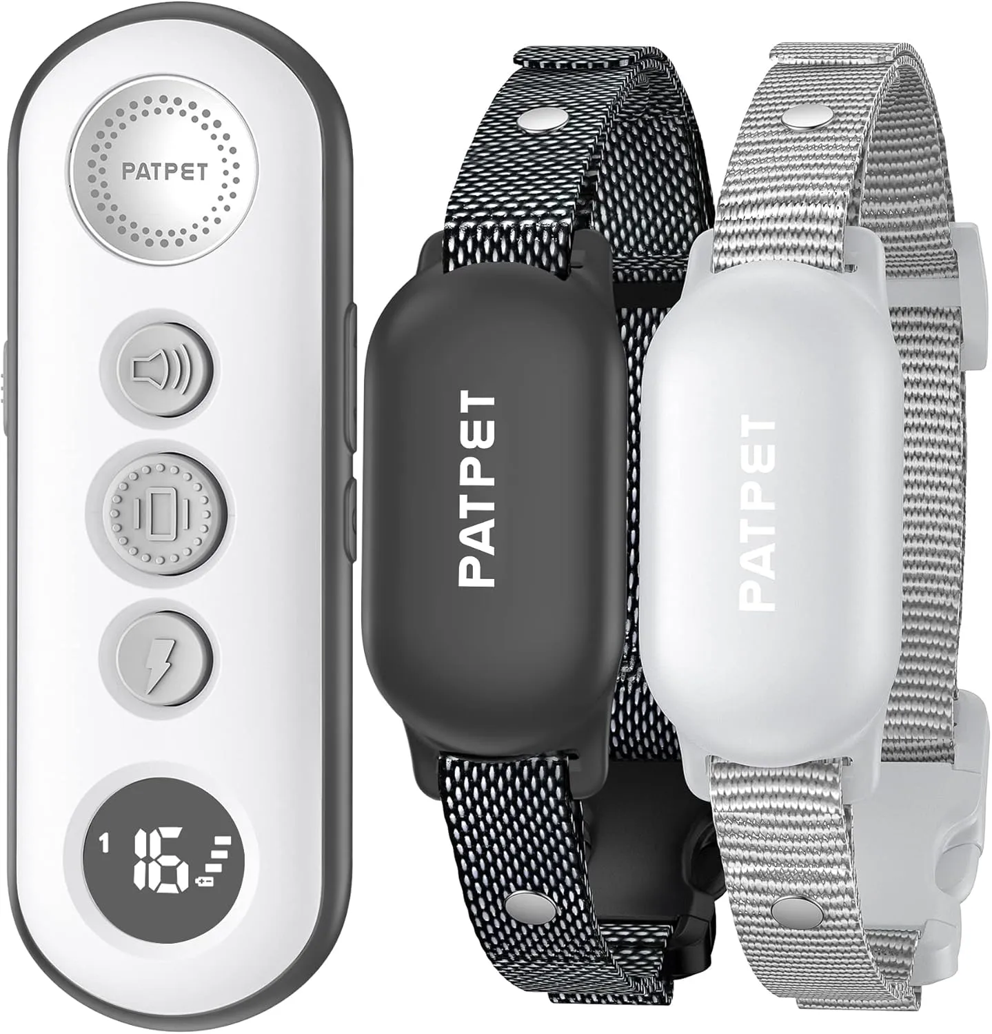 PATPET Shock Collar for Dogs(10-120lbs), 4000ft Rechargeable IPX7 Waterproof Training Collar with Remote for 2 Dogs- Electric Dog Collar for Small Medium Large Dogs 2 Packs