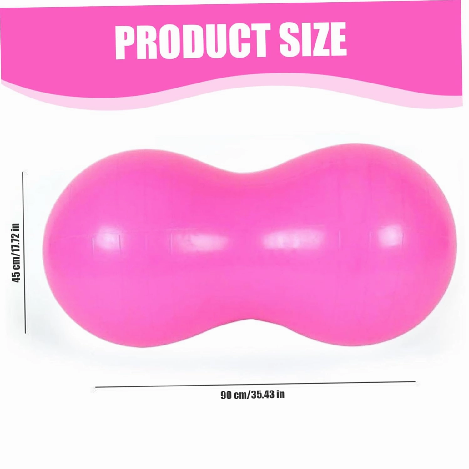 Peanut Ball, Anti Burst Thicken Pvc Peanut Exercise Ball, 35.4x17.7" Balance Ball with a Air Pump, Portable Peanut Ball for Kids Therapy Pregnancy Yoga, Home & Gym, Style 2 Peanut Ball Pregnancy Pean