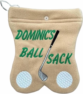 Personalized Embroidered Golf Ball Bag, Custom Name Golf Ball Storage Bag Funny Golf Tee Accessories Sack Portable Golf Club Storage Bag for Golfer, Men, Women, Kids Gift