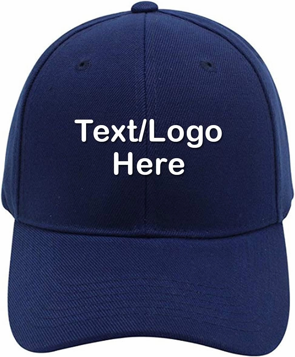 Personalized Embroidery Custom Personalized Cap Your Text here 6 Panel Structured Embroidered Classic