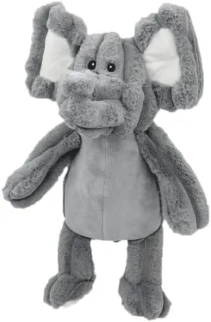 Pet Lou Zoo Friends Elephant, 16-inches Height, Gray, Squeak Toy, Plush, Pet Toys and Supplies